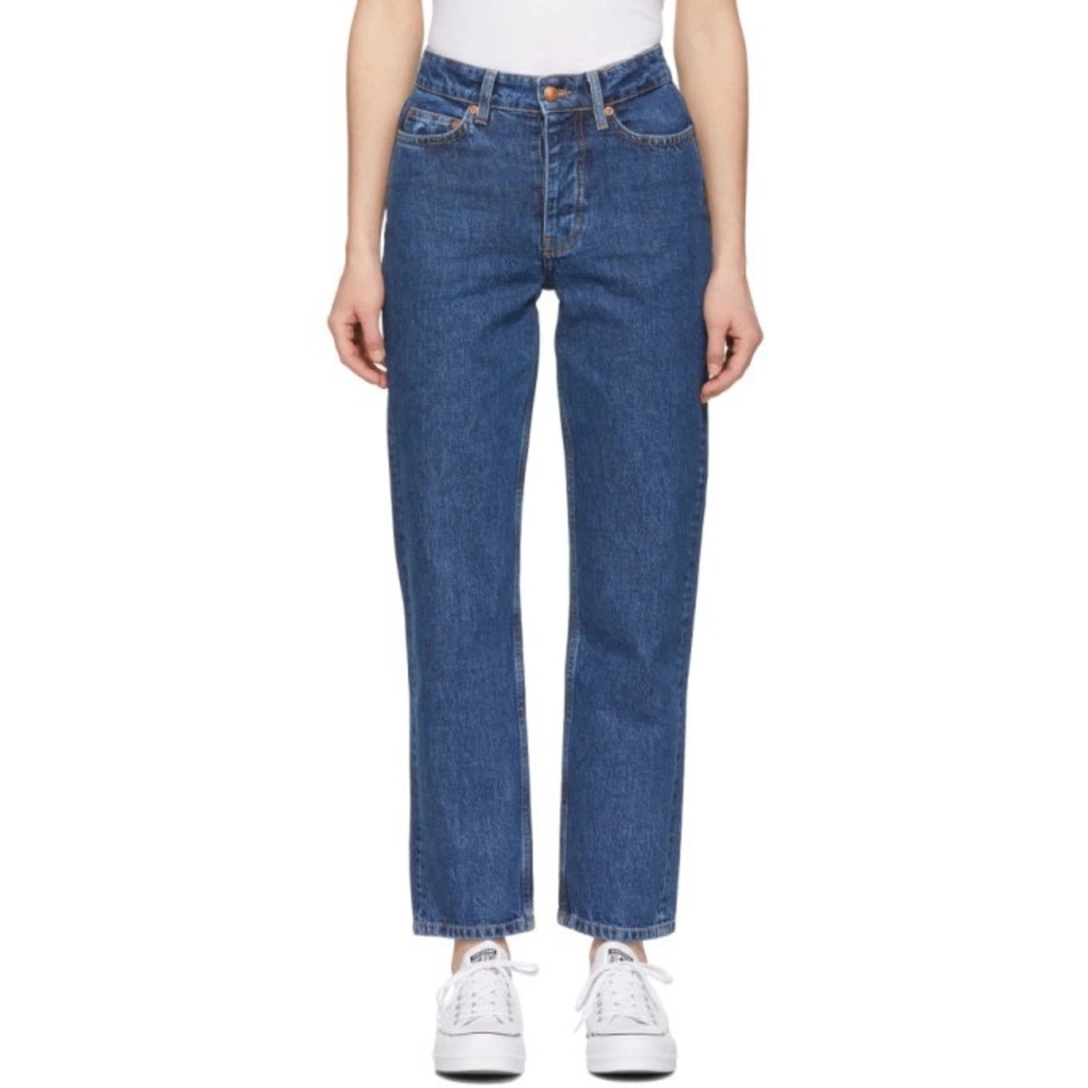 Won Hundred 100% Organic Cotton  Straight-fit High Waist Jeans 24 Stone Blue